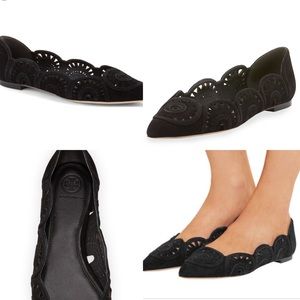 🔥TORY BURCH🖤Flats Leyla suede pointed